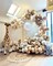 145PCS Neutral Balloon Arch Kit Champagne Balloon Double Stuffed Pearl White Cream Peach neutral balloons